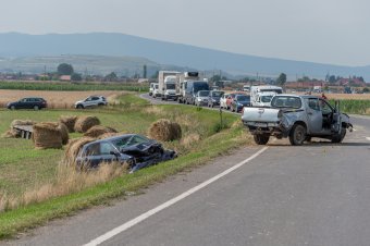 Három autó ütközött Csíkszereda határában