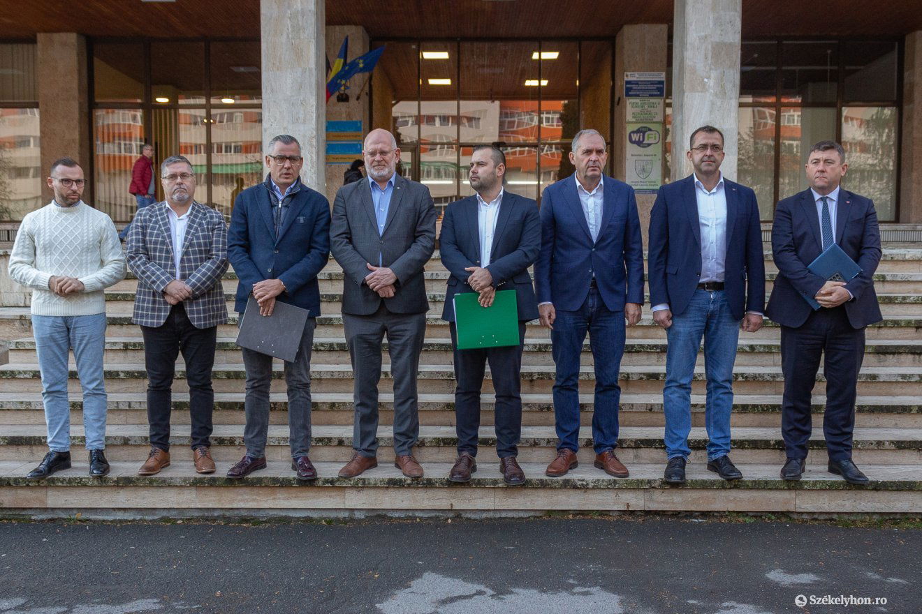 Felsorakozva. 65 ezer aláírás gyűlt össze az RMDSZ-nek az évvégi választásokra •  Fotó: Borbély Fanni