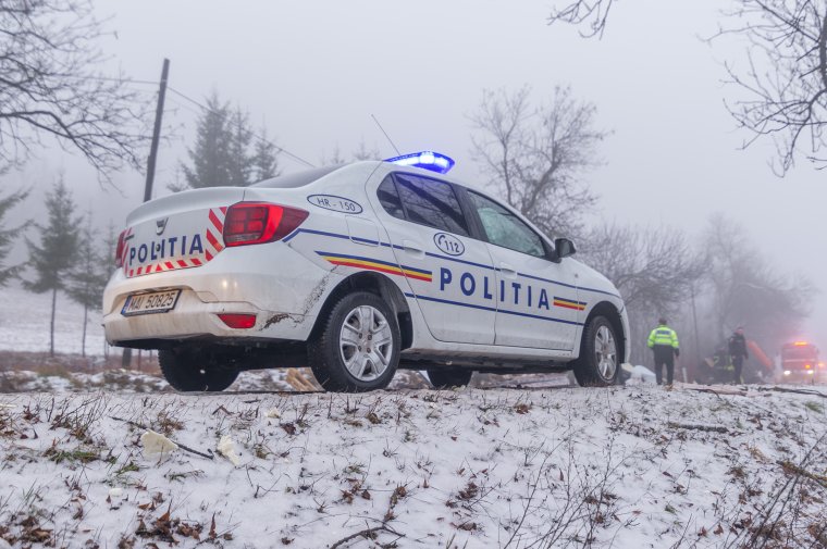 Elrobbant gumiabroncs miatt történt baleset Máréfalva közelében