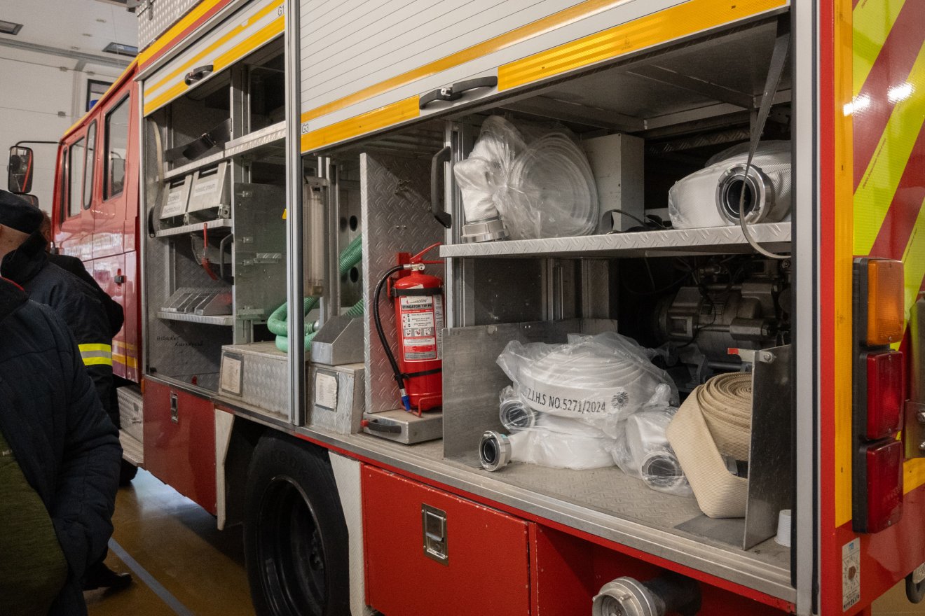 Készenlétben a felszerelés •  Fotó: Borbély Fanni