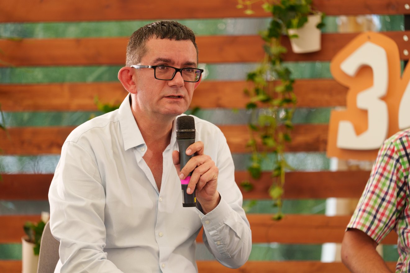 Karácsonyi Zsolt moderálta a beszélgetést •  Fotó: Tuchiluș Alex