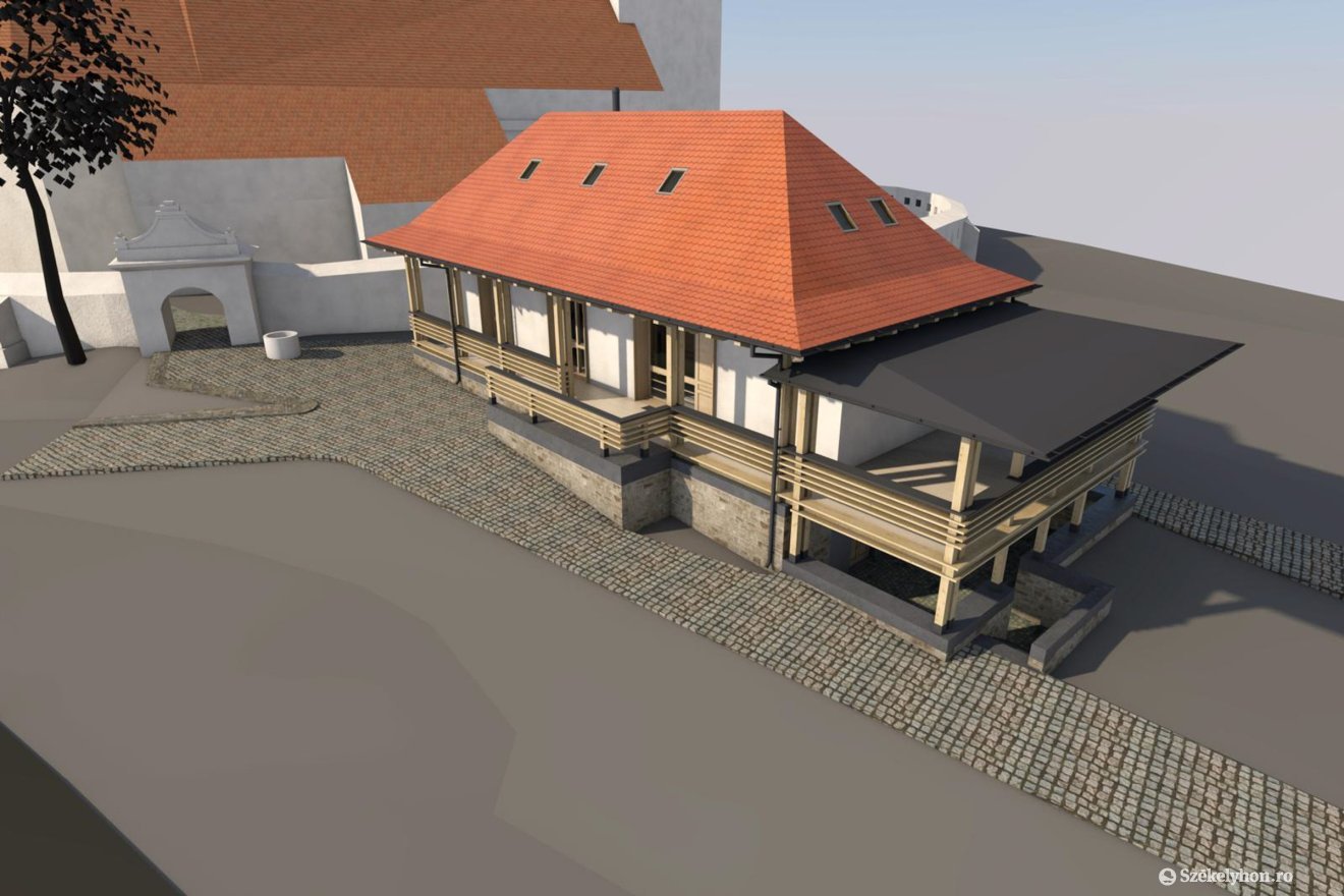 Így fog kinézni az újjáépített imaház Csíkszentmártonban &bullet;  Fotó: Projecta1 Architect Kft.