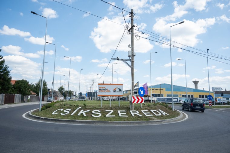 Csíkszereda felirat fogadja a Székelyudvarhely irányából a megyeszékhelyre érkezőket