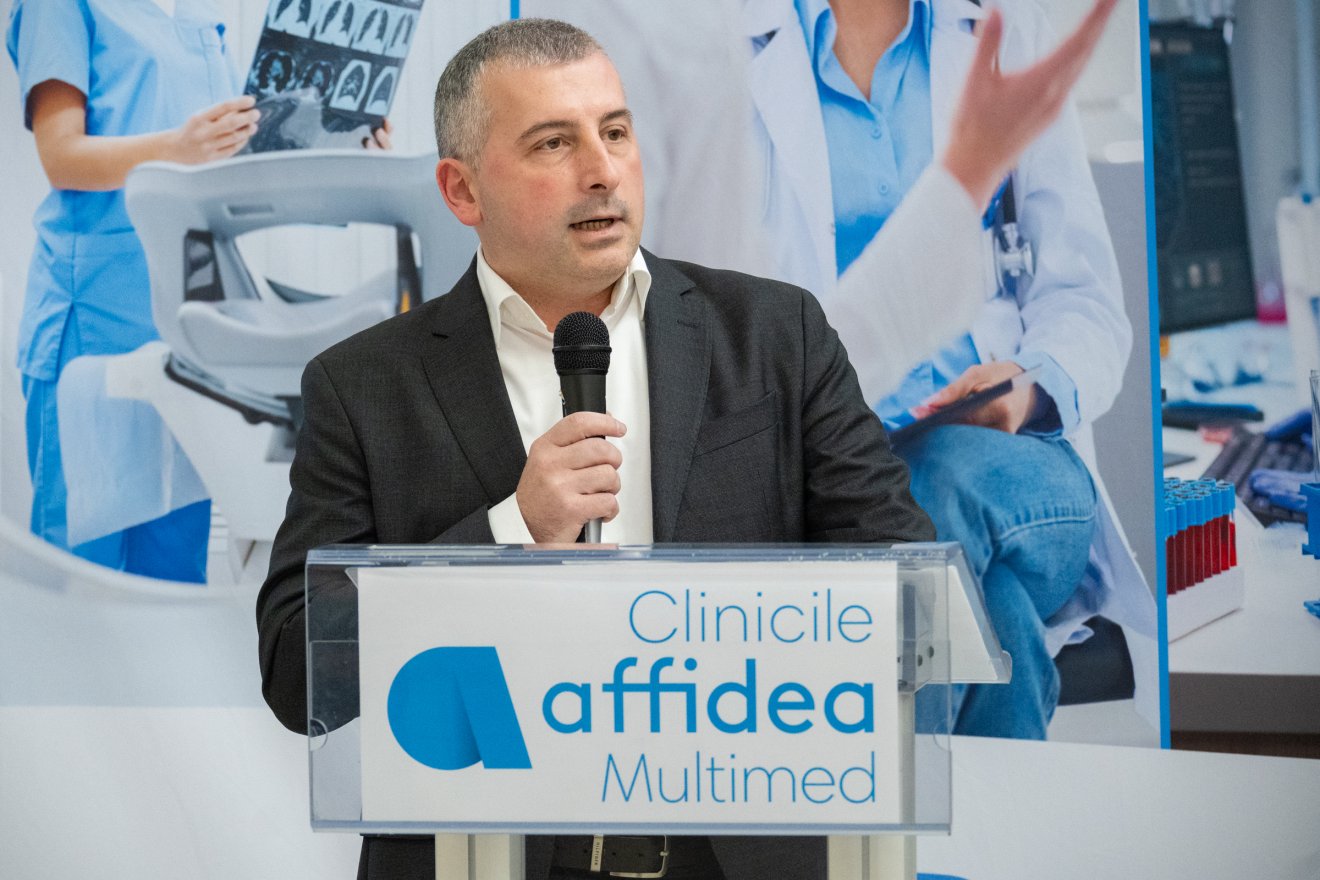 Răzvan Predica, az Affidea romániai, magyarországi és görögországi vezérigazgatója is beszédet mondott az ünnepségen &bullet;  Fotó: Borbély Fanni