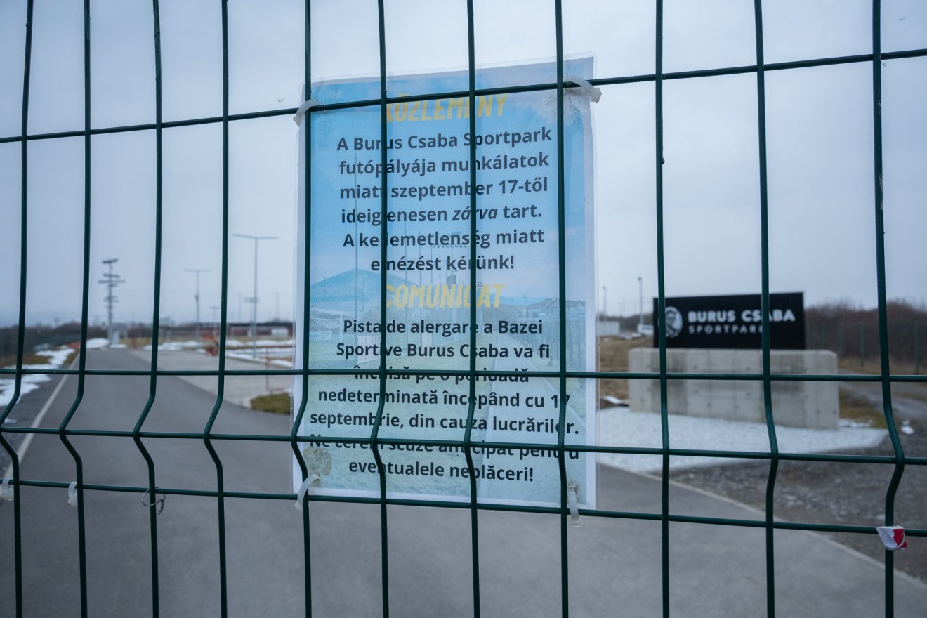 Nem tudni, hogy mikor nyitják ki a futópályát a lakosság számára &bullet;  Fotó: Borbély Fanni