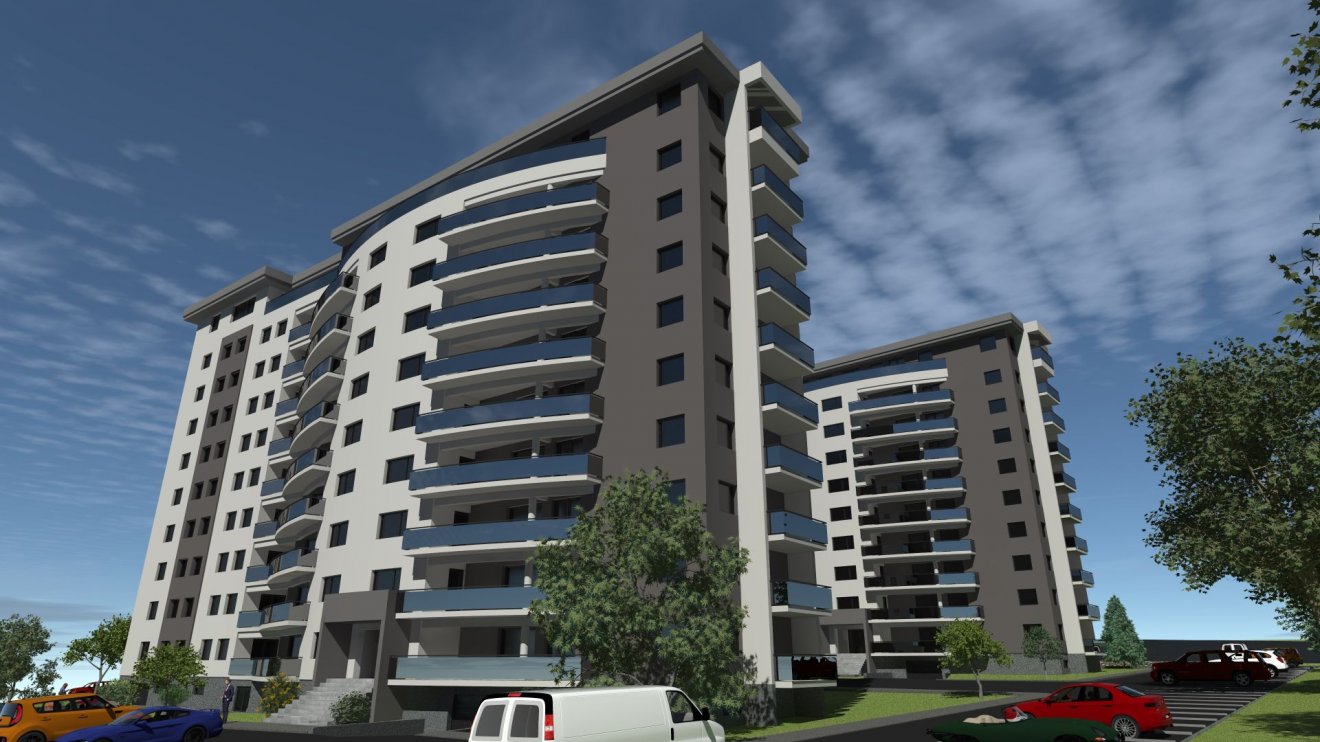 Az új toronyházak látványterve •  Fotó: Forrás: Fortuna Residence