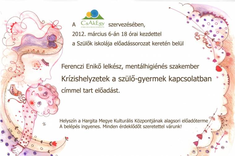 Krízishelyzetek a Szülők iskolájában