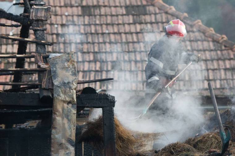 Leégett egy csűr Csíkszentgyörgyön