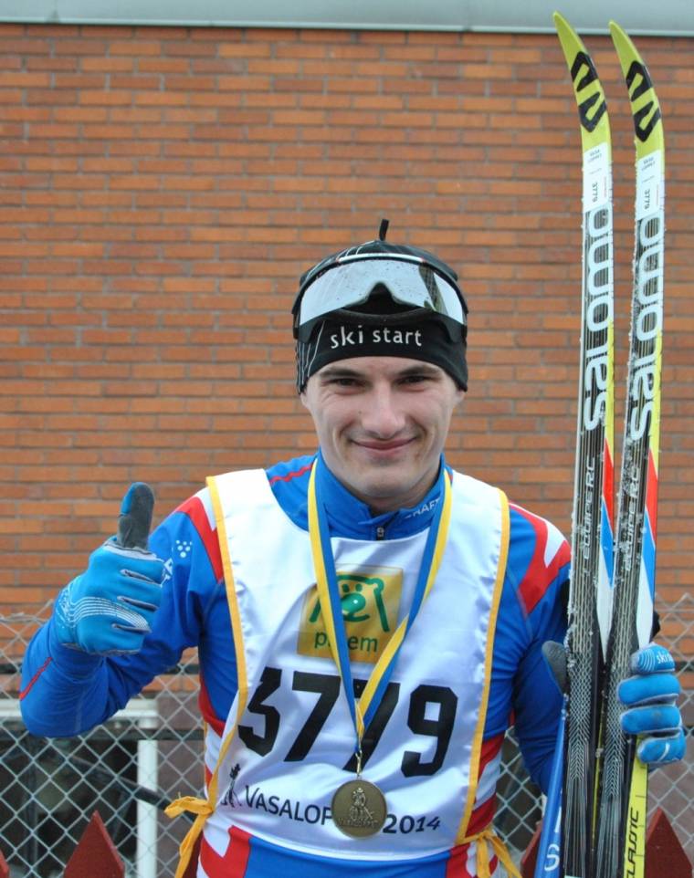 Csíkszeredai síző a Vasa-futáson