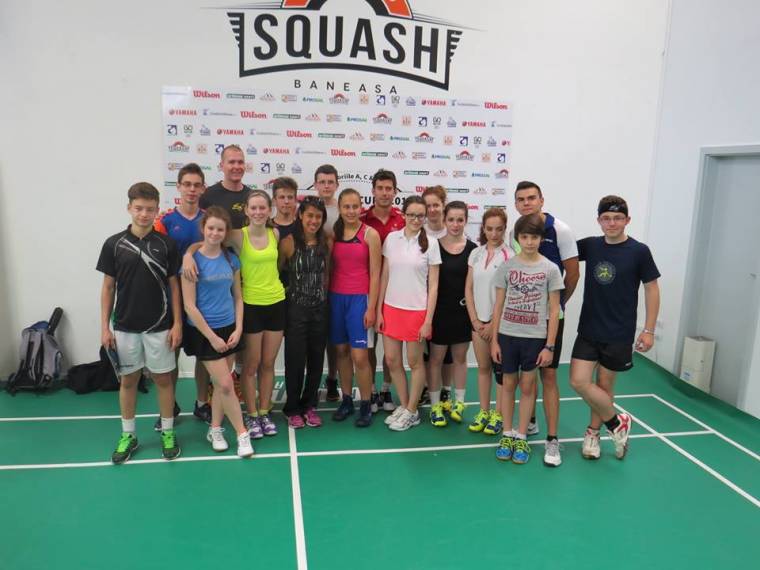 Squash-világsztárokkal találkoztak a csíki fallabdázók