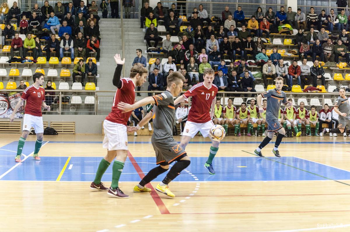 Csíkszeredában fogadta a magyar liga-válogatottat az Imperial Wet. Sokakat érdekelt a focicsemege •  Fotó: Gecse Noémi