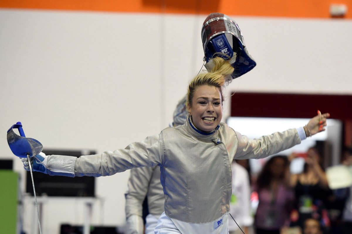 Pusztai Liza kiválóan teljesített a csapatversenyben &bullet;  Fotó: MTI