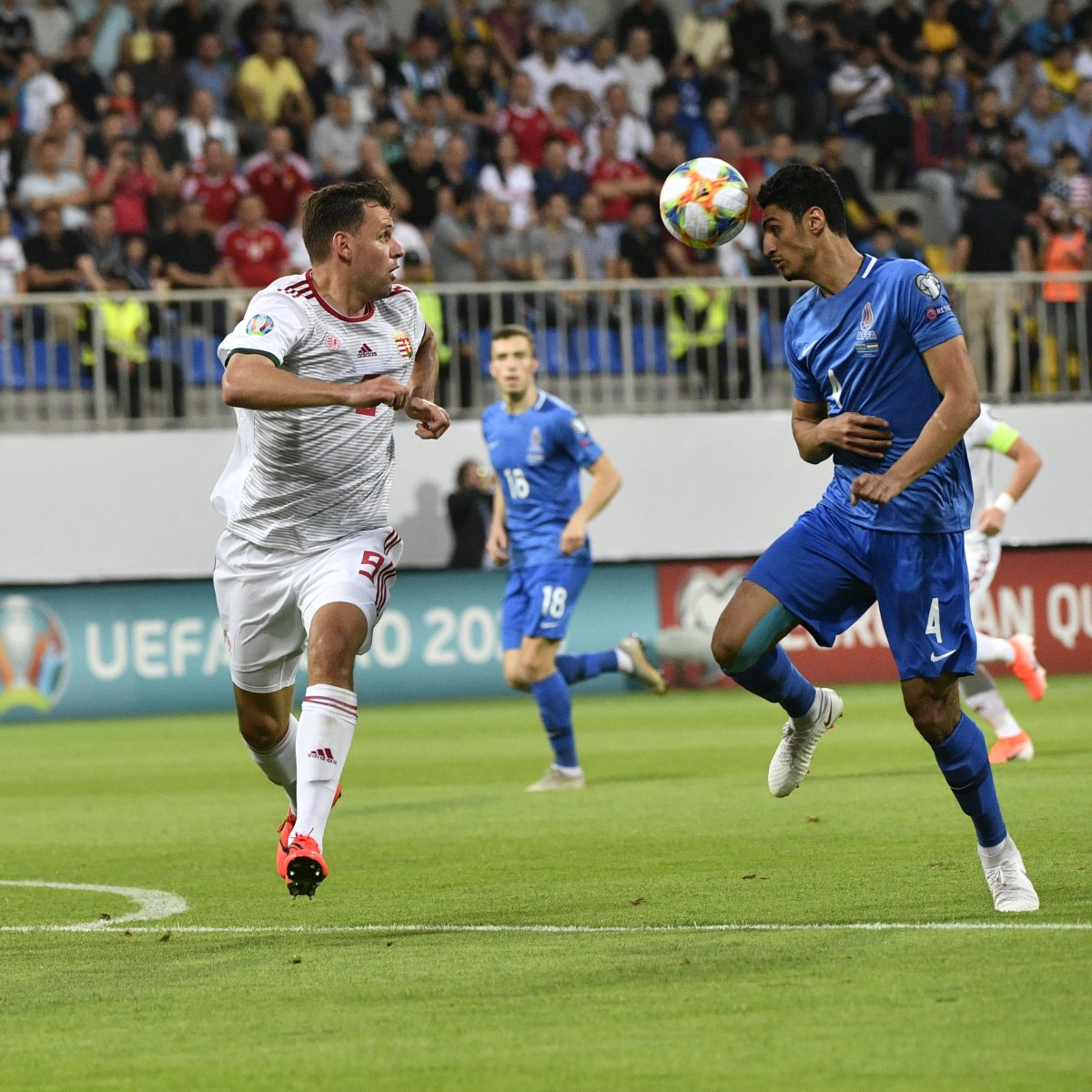 Szalai Ádám (balról) és az azeri Rahil Mammadov •  Fotó: MTI/Szigetváry Zsolt