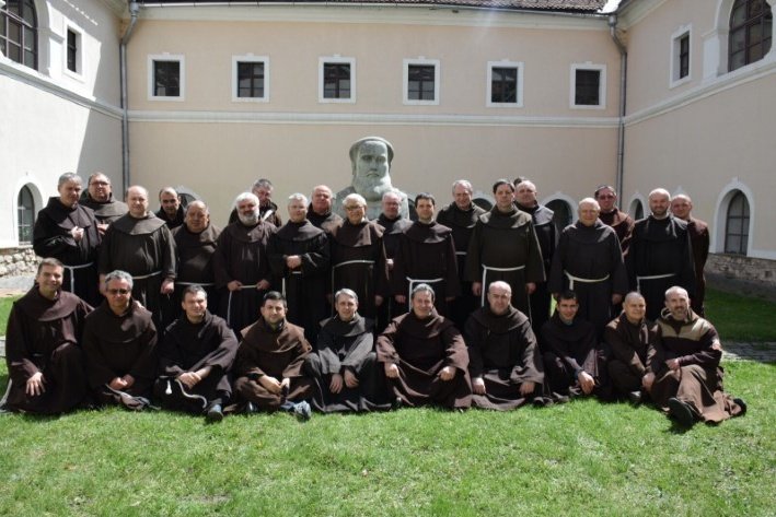 A 2019-es erdélyi ferencesek választókáptalannak résztvevői •  Fotó: Guia Hugó