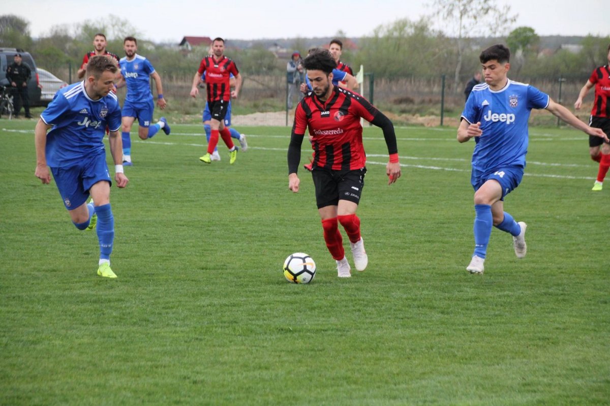Tavasszal tetemes hátrányt dolgozott le Lénárdfalvával szemben a csíki együttes a labdarúgó 3. Liga 5-ös csoportjában •  Fotó: Facebook/Alin Botioc