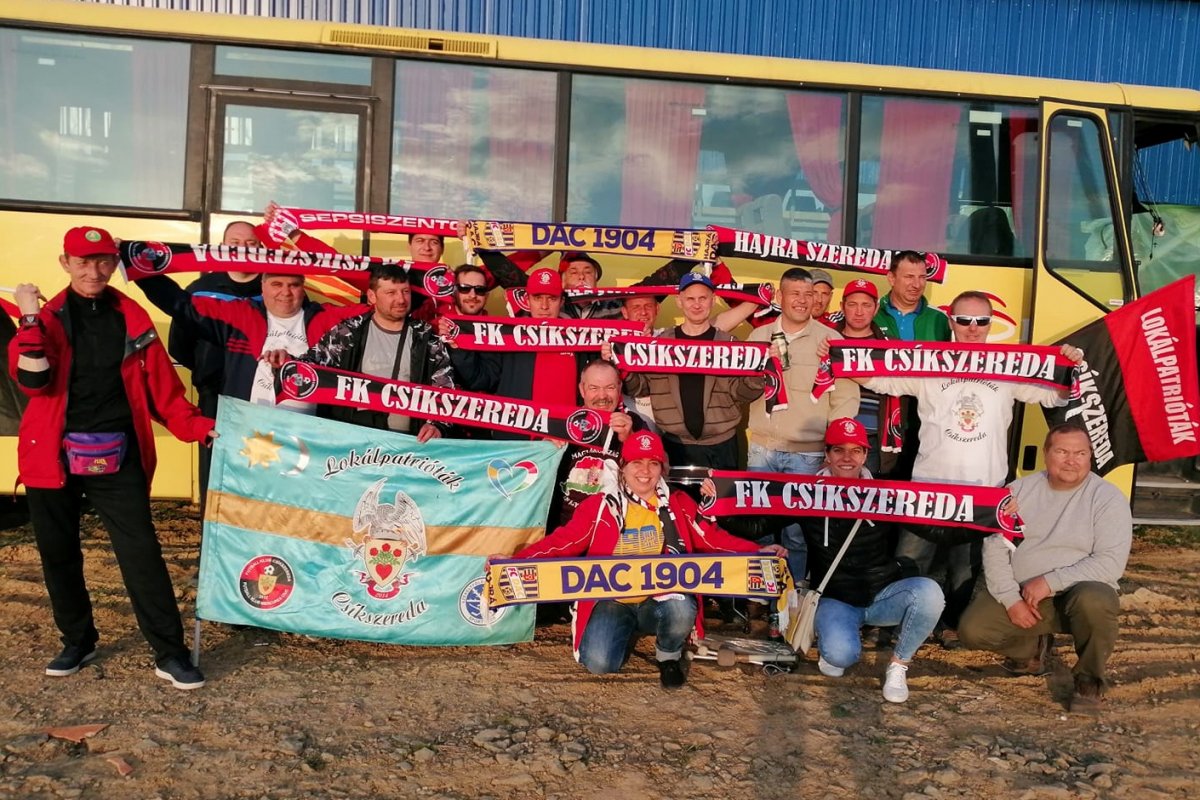 A csíkiakat elkísérte hűséges szurkolótábora •  Fotó: Facebook/Tamás László Egér