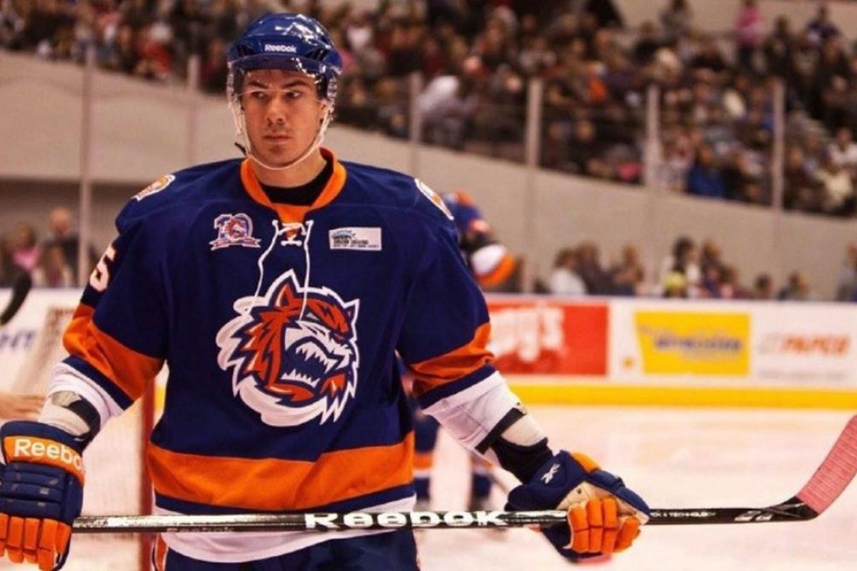 Ty Wishar a 2008–2009-es szezonban a Tampa Bay Lightning NHL-együttesében is szerephez jutott. •  Fotó: eishockeynews.de