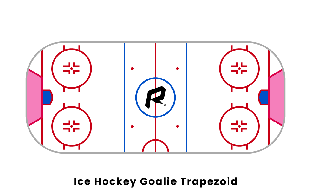 A pálya új festése. Kapu mögött lesz egy trapéz alakú rész •  Fotó: NHL