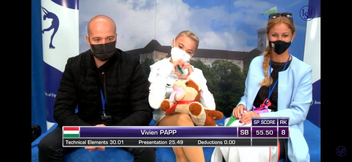 Verseny után, a pontokra várva: Kosz Zsolt, Papp Vivien és Hoffmann Nóra •  Fotó: Kosz Zsolt magángyűjteménye