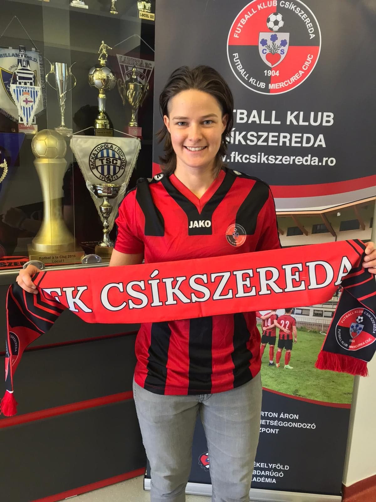 Bartalis Barbara mindössze 22 éves, de már megfordult a magyar és a svéd fociban is •  Fotó: Forrás: FK Csíkszereda