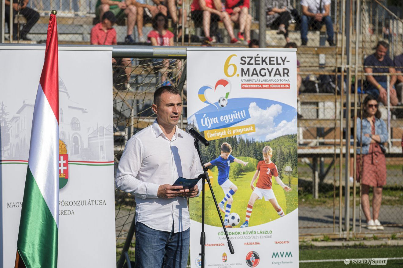 Borbély Lénárd, Csepel polgármestere, a torna ötletgazdája •  Fotó: Veres Nándor