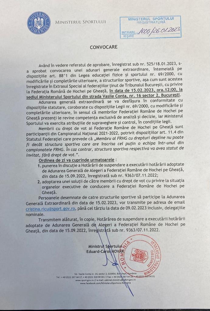 A közgyűlést összehívó levél •  Fotó: Forrás: MTS