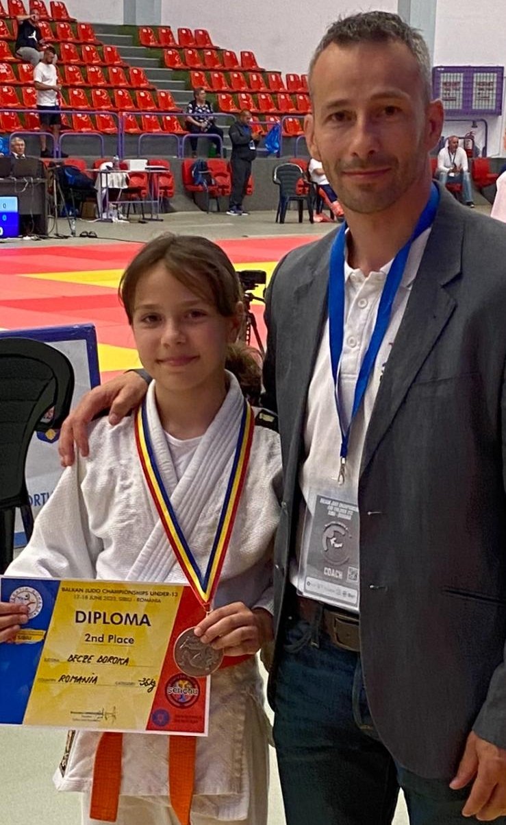 Becze Boróka és edzője, Sinka Szabolcs •  Fotó: Forrás: Sinka Szabolcs