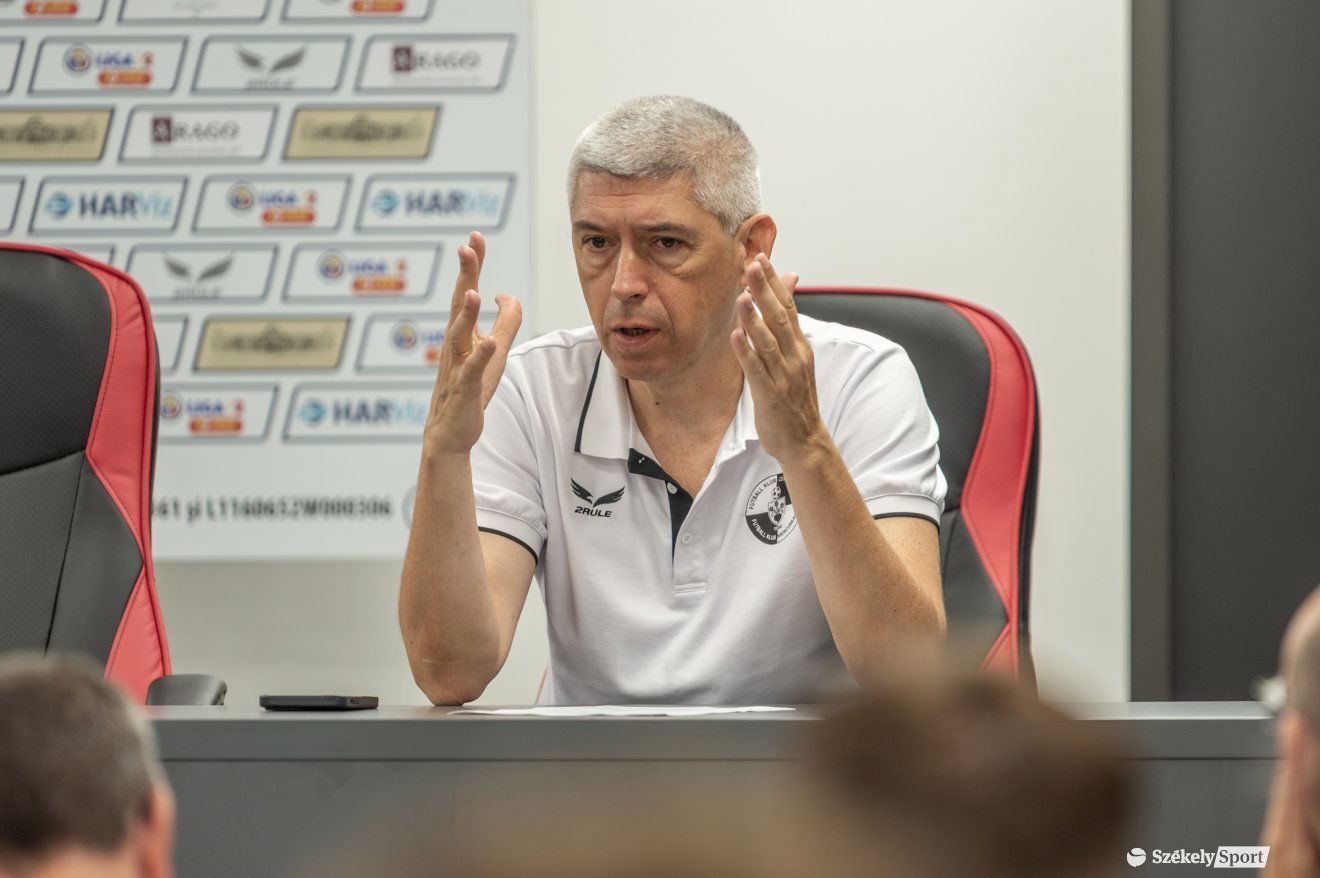 Szondy Zoltán, az FK Csíkszereda elnöke •  Fotó: Pinti Attila