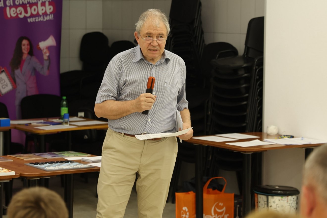 A főszervező Biró Sándor •  Fotó: Biró Zoltán
