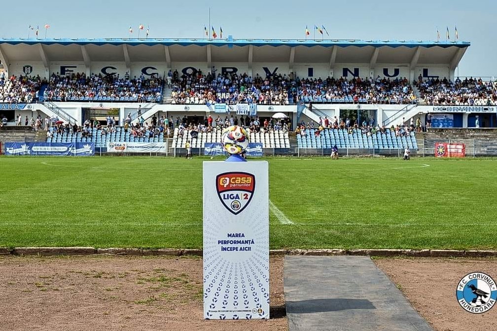 A vajdahunyadi Michael Klein Stadion, a csíkiak kupamérkőzésének helyszíne •  Fotó: Vajdahunyadi Corvinul