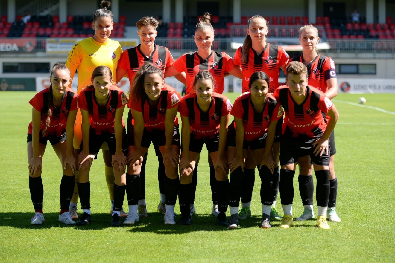 Az FK Csíkszereda kezdőcsapata a Banat Girls ellen •  Fotó: FK Csíkszereda