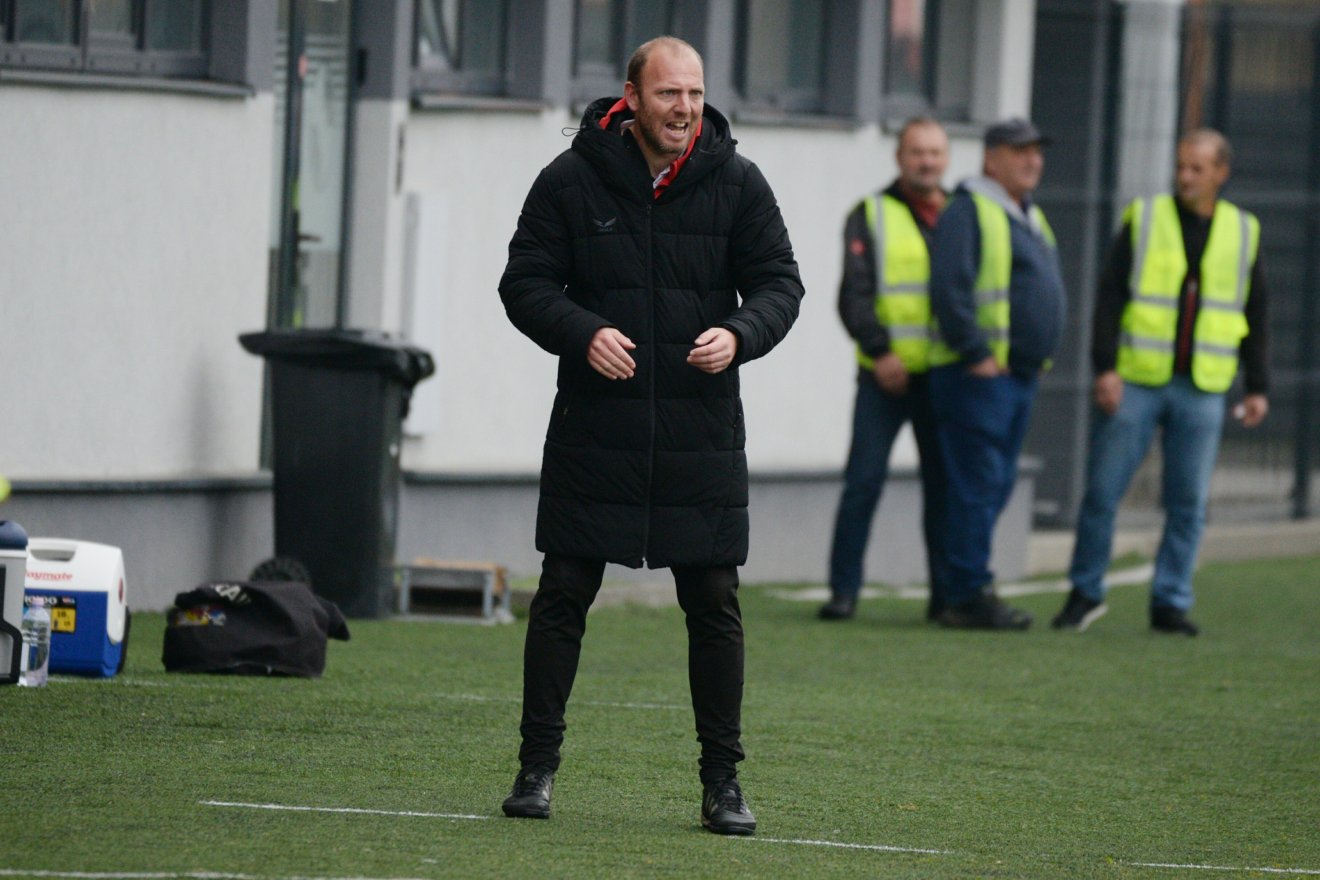 Kollár Péter, az FK Csíkszereda női futballcsapatának vezetőedzője •  Fotó: Pál Zoltán/FK Csíkszereda
