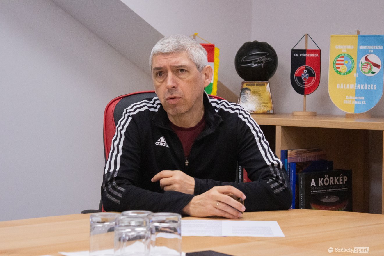 Szondy Zoltán, az FK Csíkszereda elnöke •  Fotó: Borbély Fanni