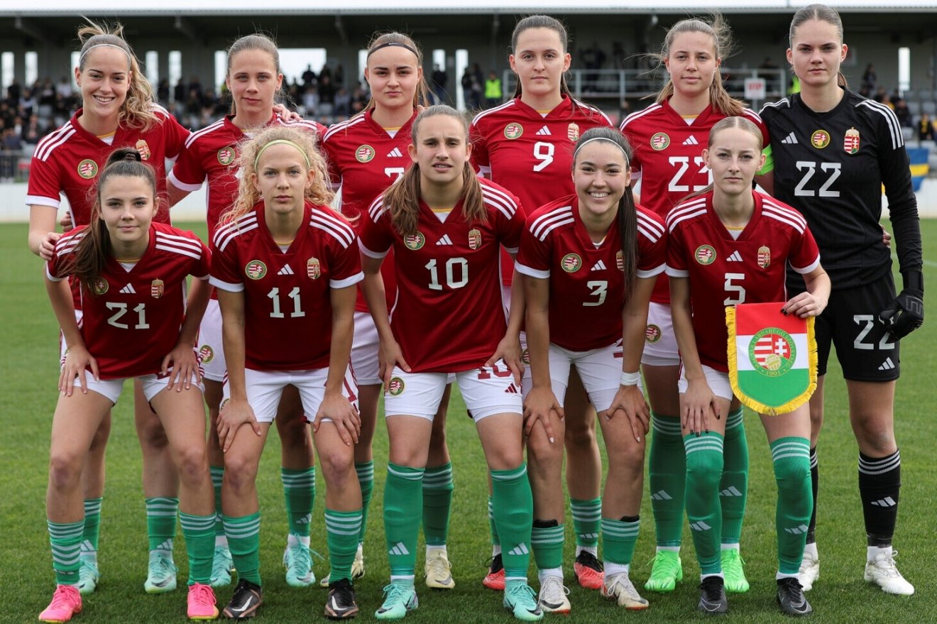 Magyarország kezdőcsapata a svédek ellen •  Fotó: Magyar Labdarúgó-szövetség (MLSZ)