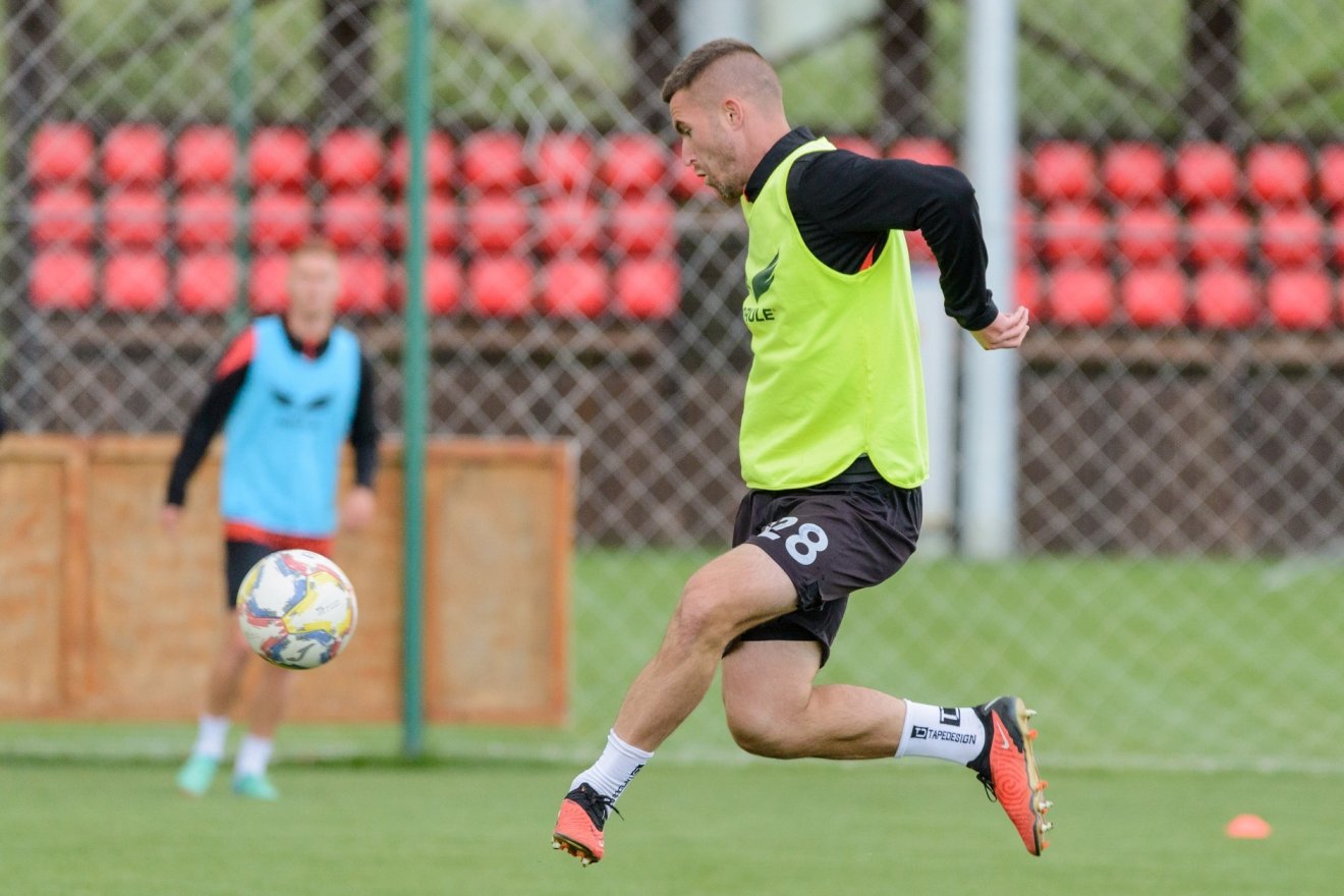 Kelemen Dávid szerint a Dinamo ellen nem szabad hibázni •  Fotó: FK Csíkszereda
