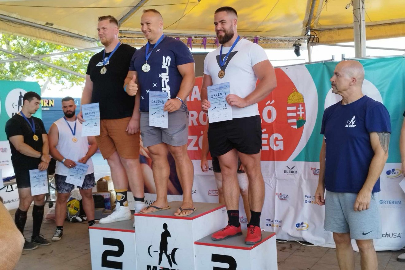 Nagy Hunor a dobogó legmagasabb fokára állhatott Siófokon •  Fotó: Nagy Hunor gyűjteménye