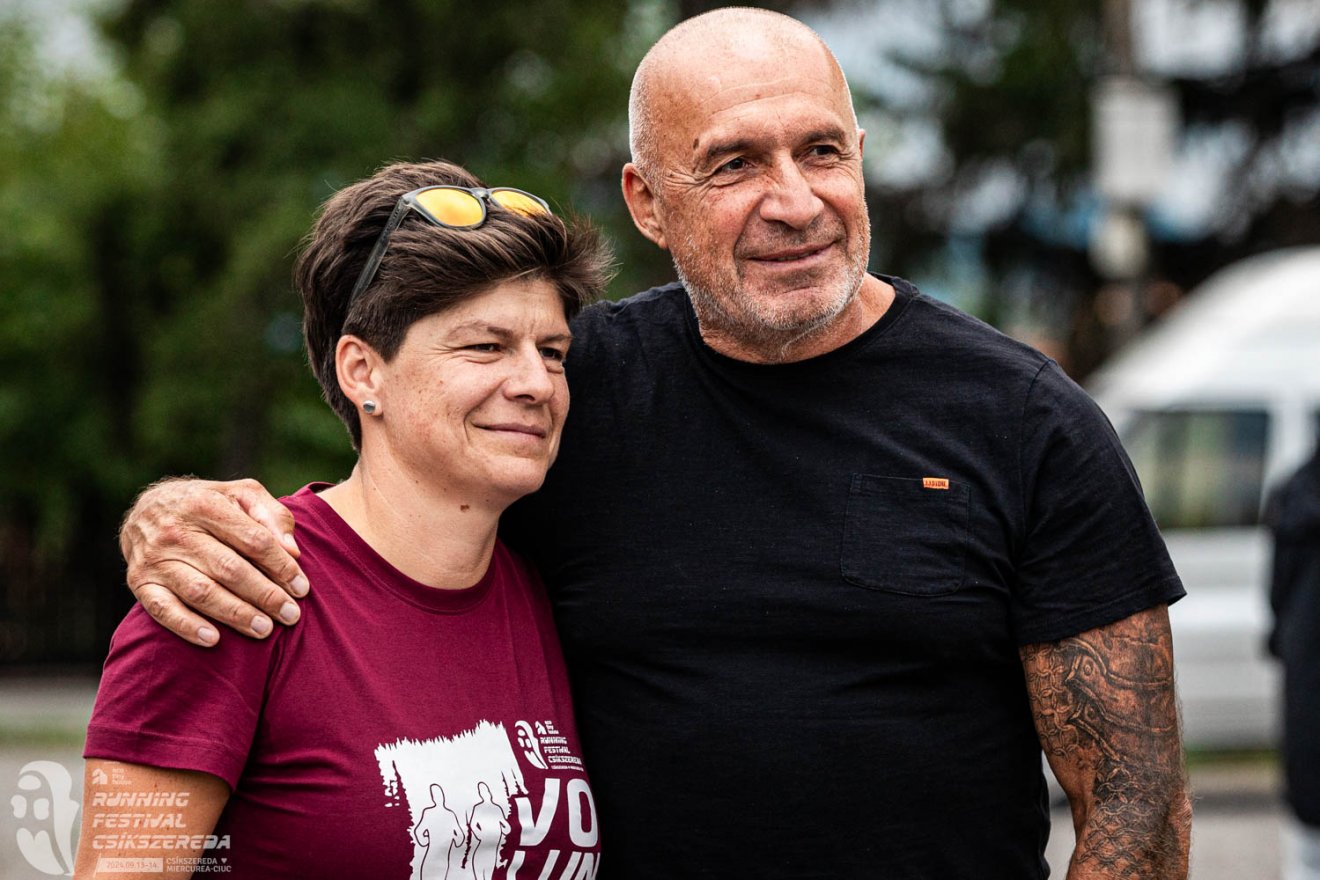 A főszervező Miklós Edit és édesapja, Miklós Ferenc •  Fotó: Halmágyi Zsolt