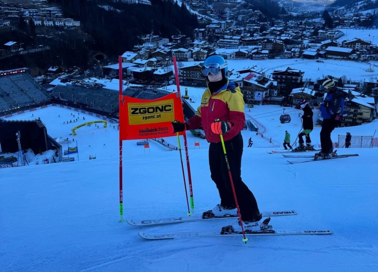 A vébé helyszínén a fiatal alpesi síző, rengeteg tapasztalatot gyűjtött •  Fotó: Román Sí- és Biatlon-szövetség (FRSB)