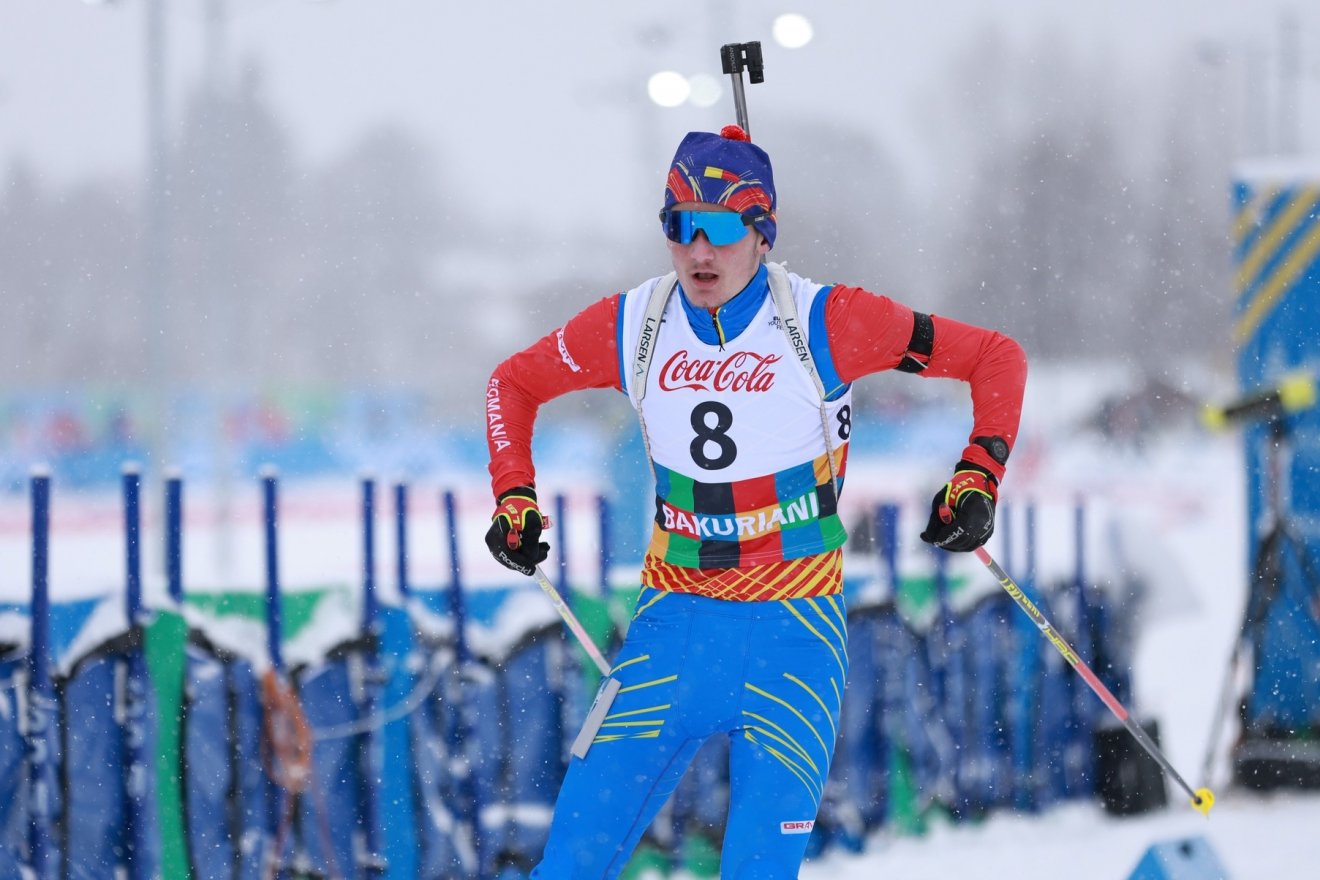 A csíkszentkirályi Udvari Hunor a 7,5 km-es sprintpróbán •  Fotó: Román Olimpiai Bizottság (COSR)
