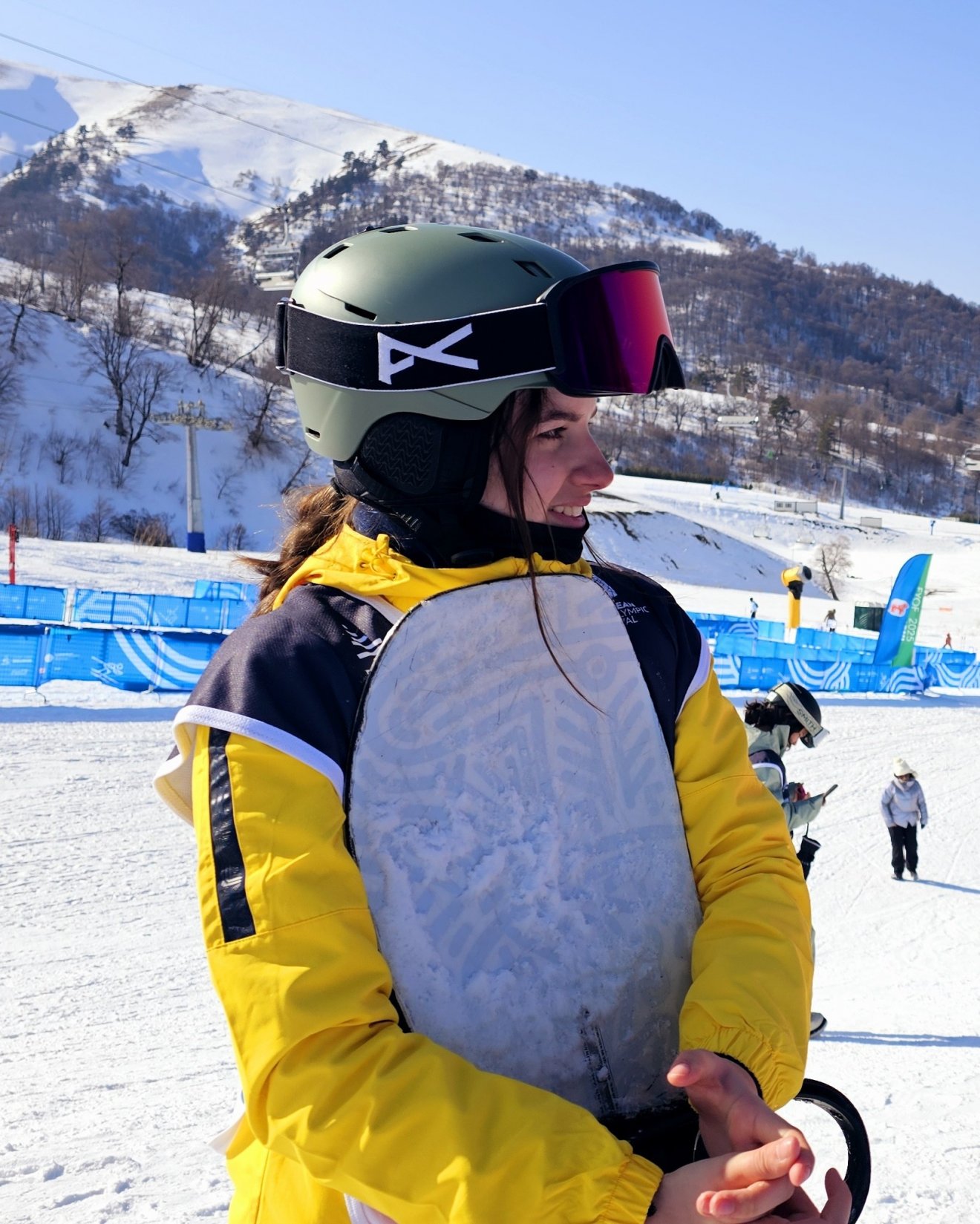 Snowboardban Bakó-Vilhelem Csinszka szerepelt a  legjobban a romániai csapatból •  Fotó: Román Olimpiai Bizottság (COSR)
