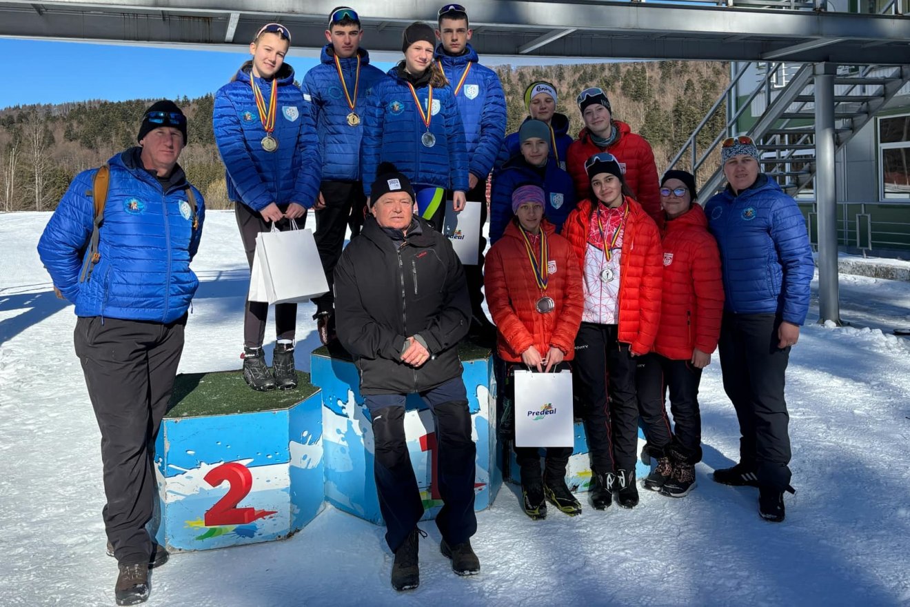 Kiváló mérleggel zárták a  bajnokságot a gyergyói sífutók •  Fotó: Román Sí- és Biatlon-szövetség (FRSB)