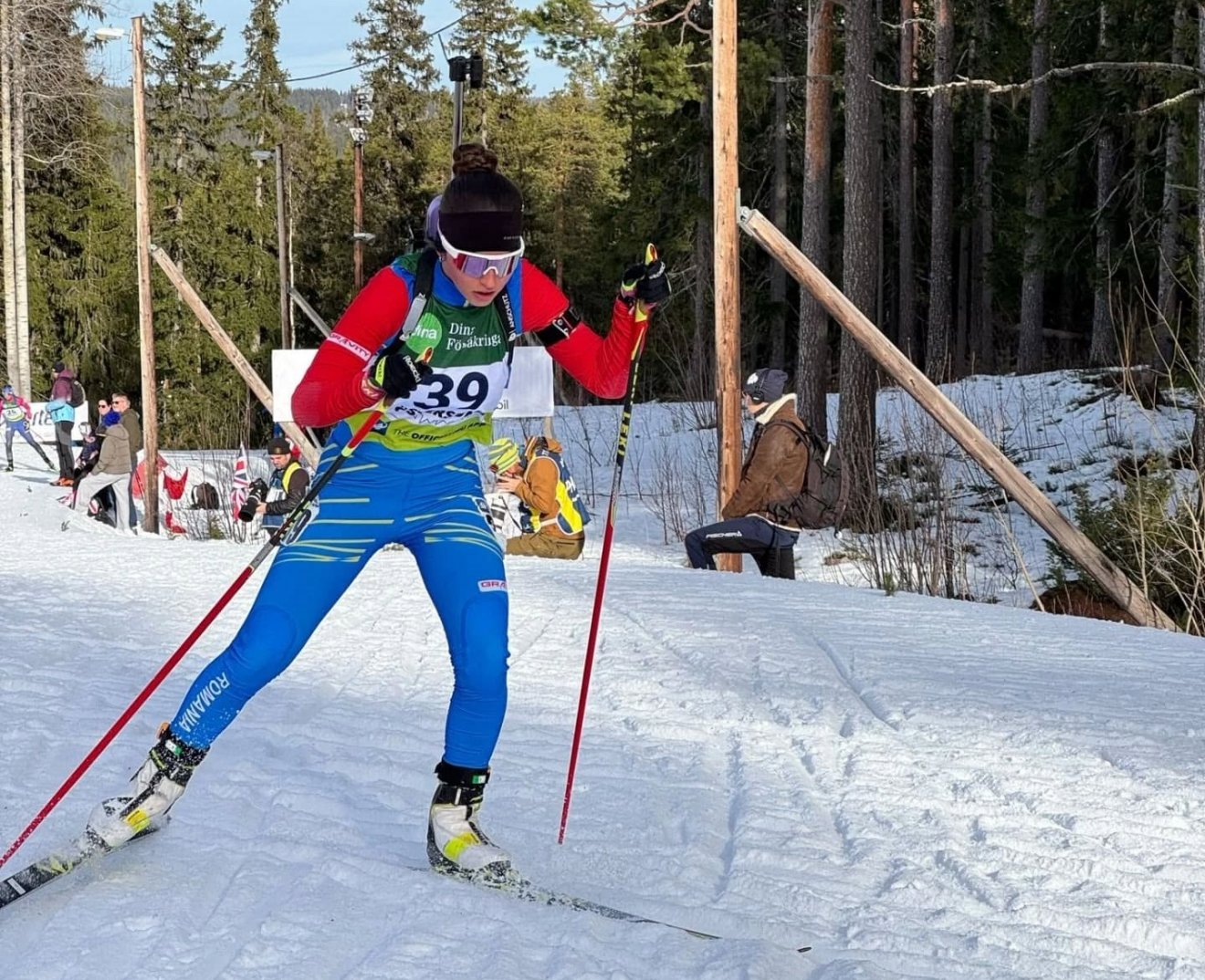 Tamás Boróka verseny közben •  Fotó: Román Sí- és Biatlon-szövetség (FRSB)