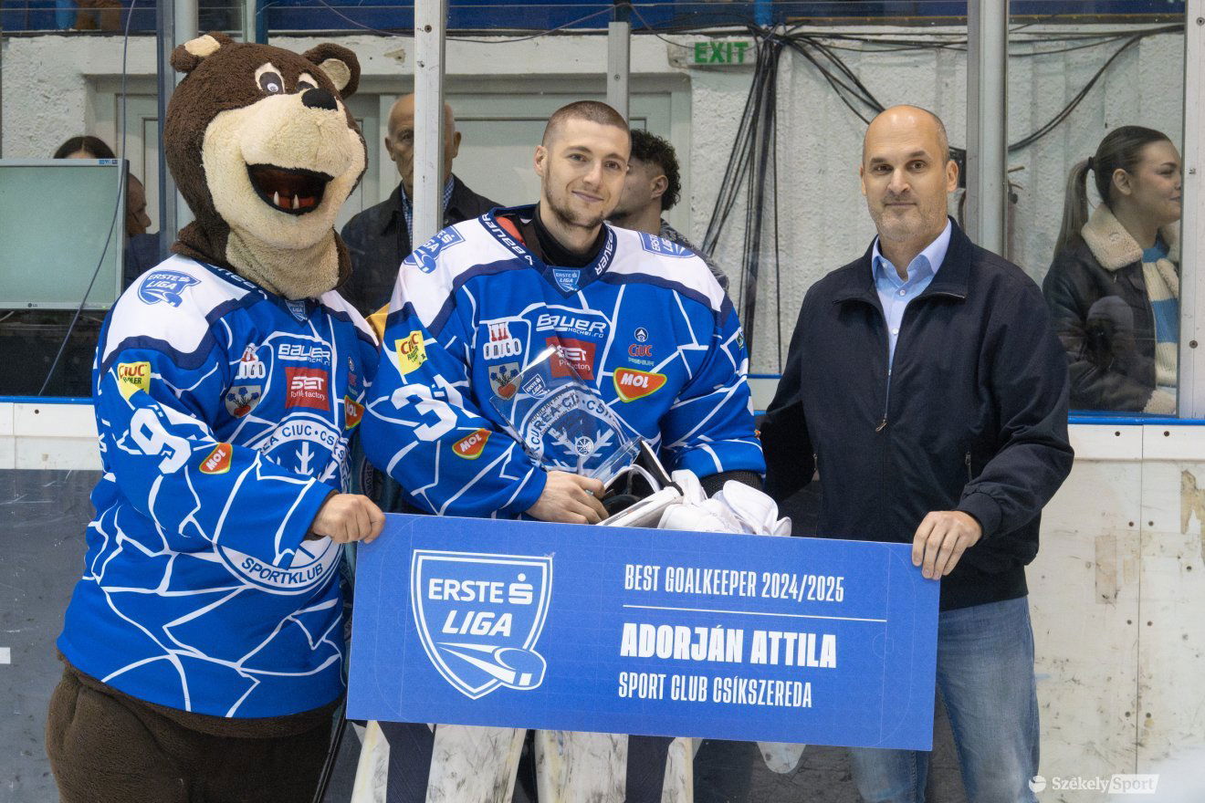 Adorjánt választották a legjobb kapusnak az Erste Liga legutóbbi kiírásában •  Fotó: Borbély Fanni