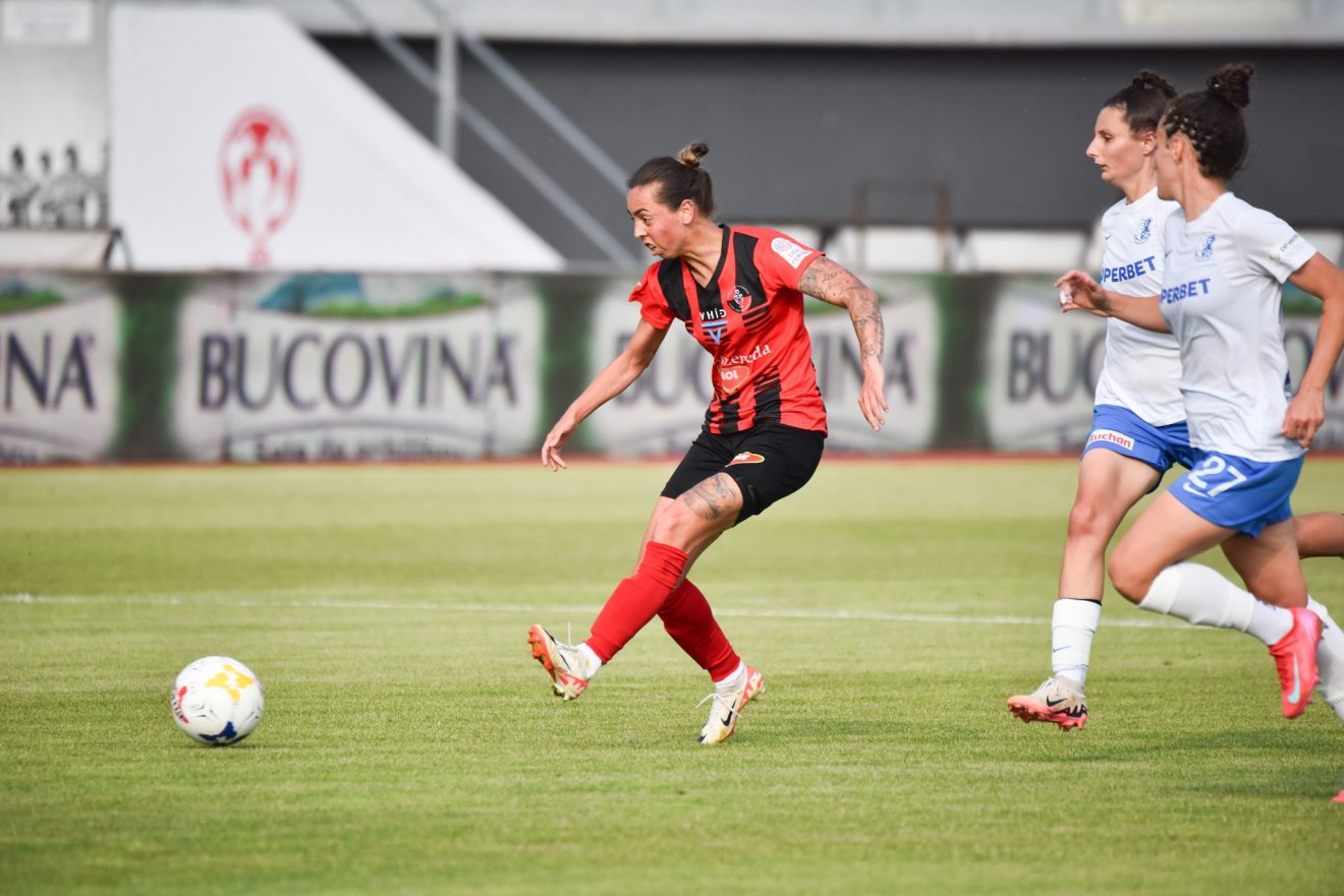 Balázs Csilla szerezte meg a vezetést az FK-nak •  Fotó: Pál Zoltán/FK Csíkszereda