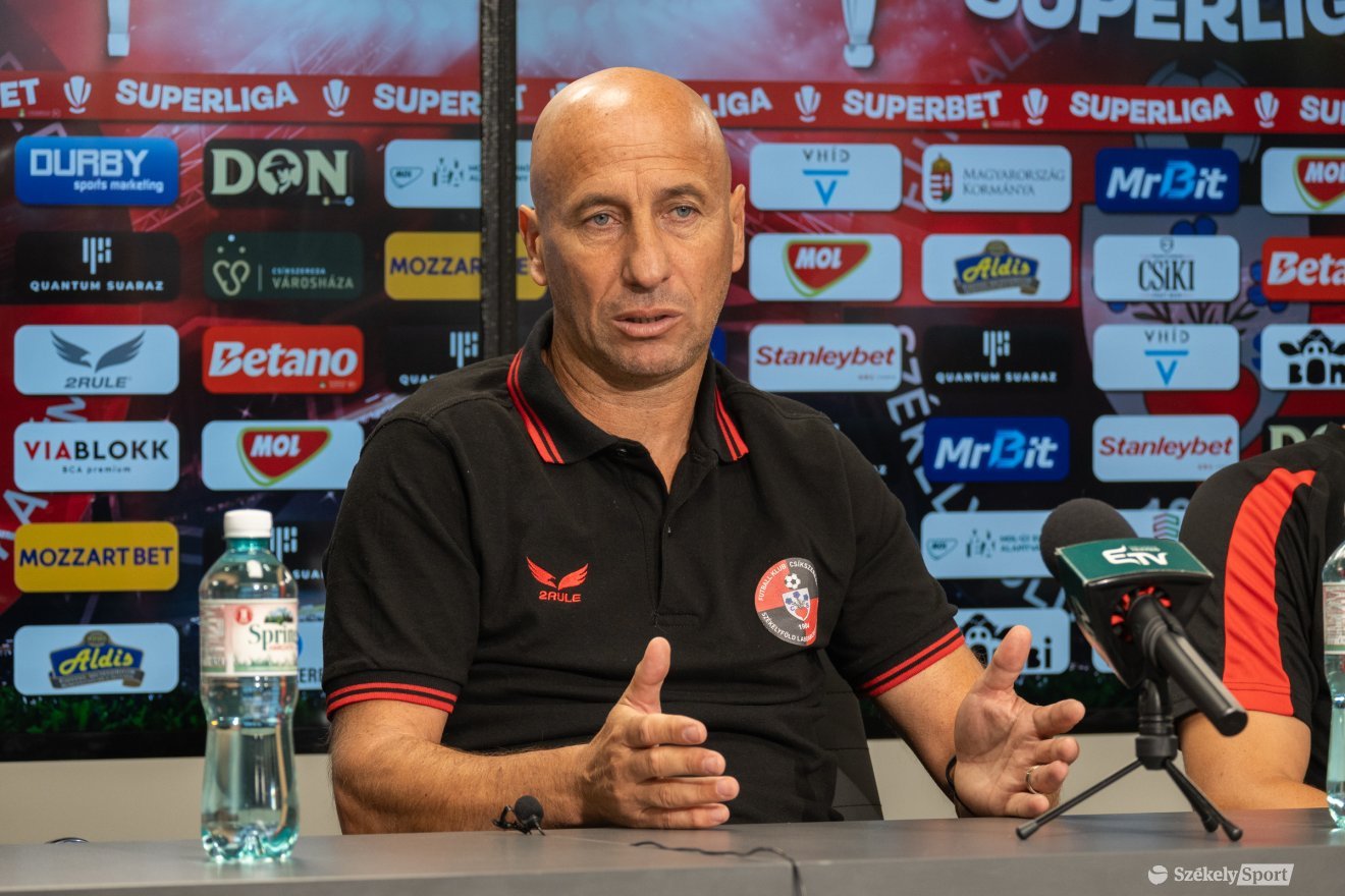 Ilyés Róbert, az FK Csíkszereda vezetőedzője •  Fotó: Borbély Fanni