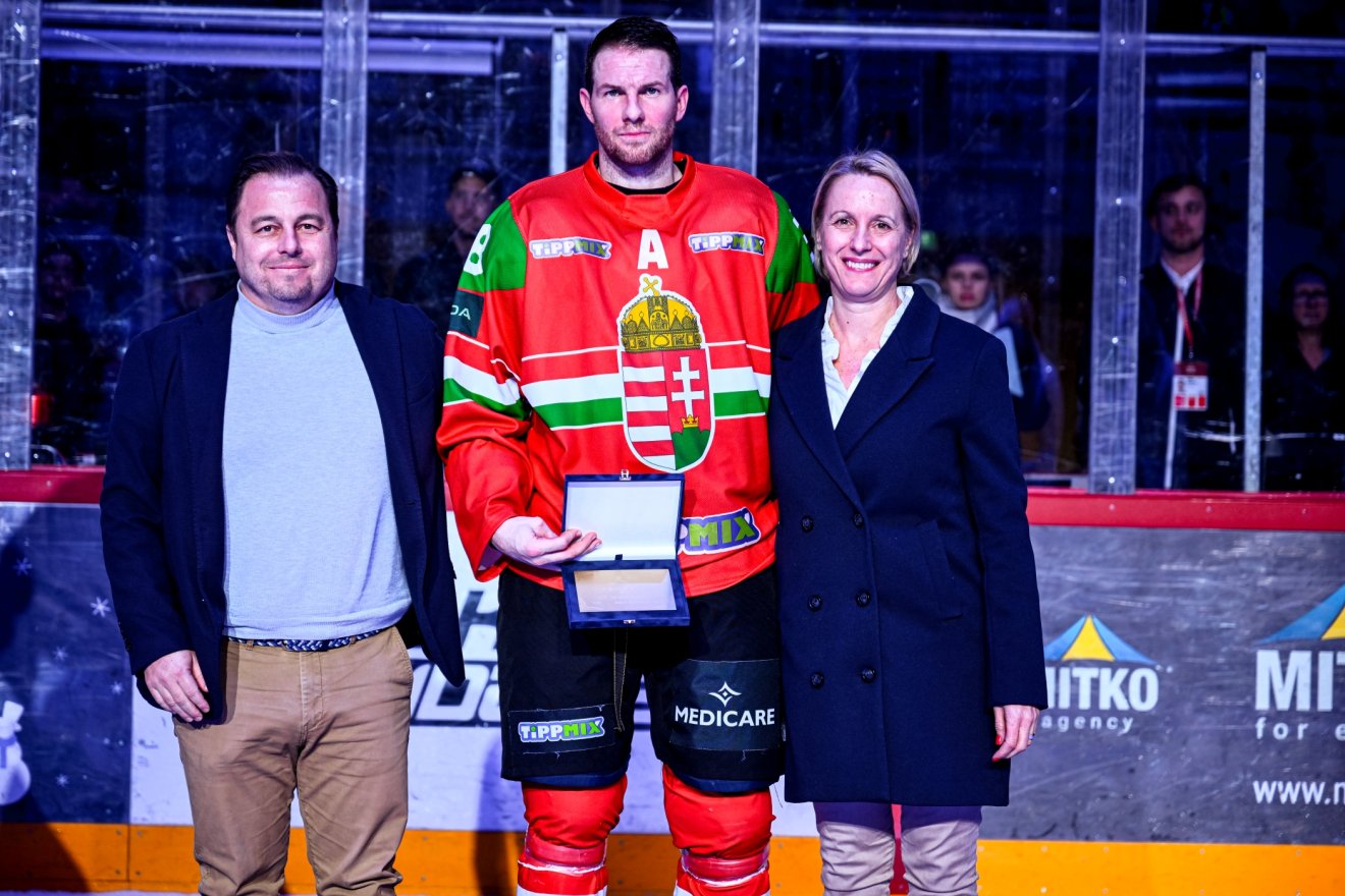 Bartalis Balázst választották a mérkőzés legjobb játékosának •  Fotó: MJSZ / Vörös Dávid