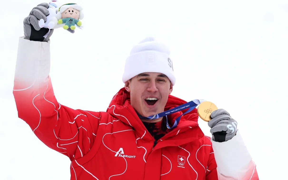 Franjo von Allmen nyerte a férfi alpesi sízők szuperóriás-műlesiklását &bullet;  Fotó: Nemzeti Sport