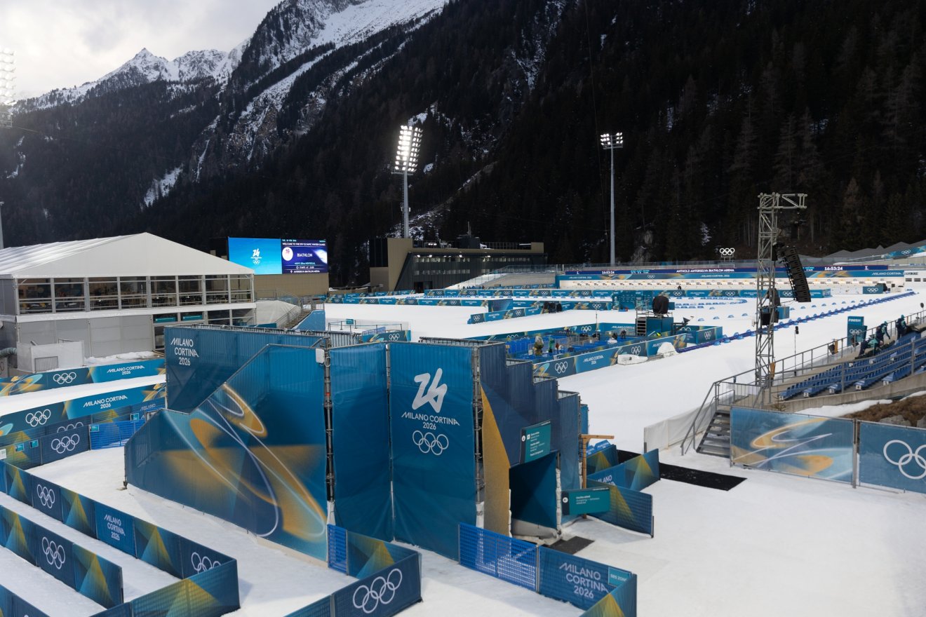 Az anterselvai biatlonpálya &bullet;  Fotó: Halmágyi Zsolt