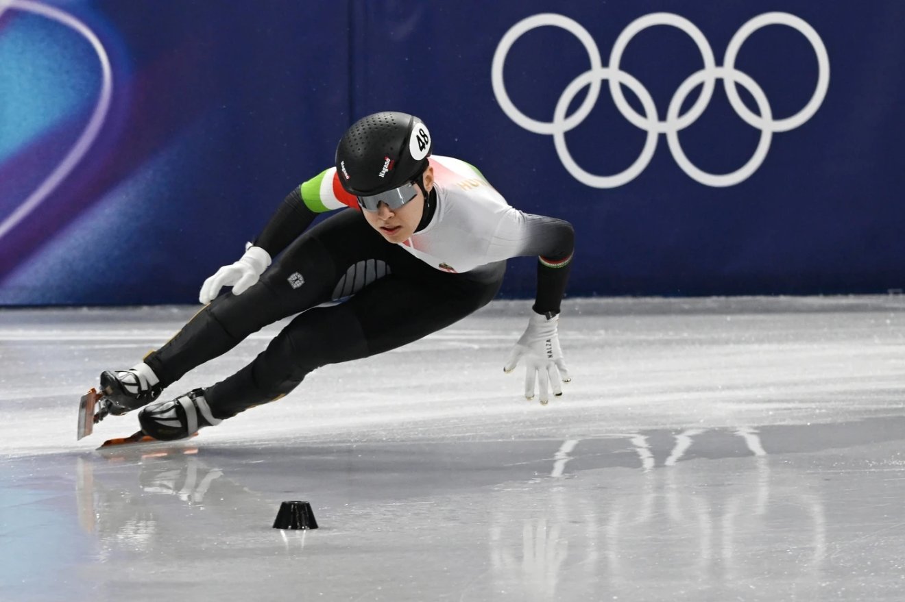 Moon Wonjun rövidpályás gyorskorcsolyázó &bullet;  Fotó: MOB-Média/Szalmás Péter