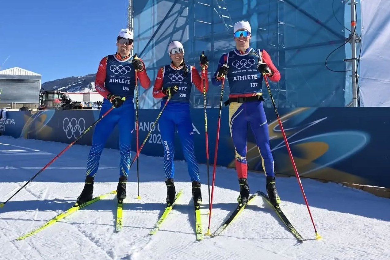 Román sífutók a téli olimpián &bullet;  Fotó: Román Olimpiai Bizottság (COSR)